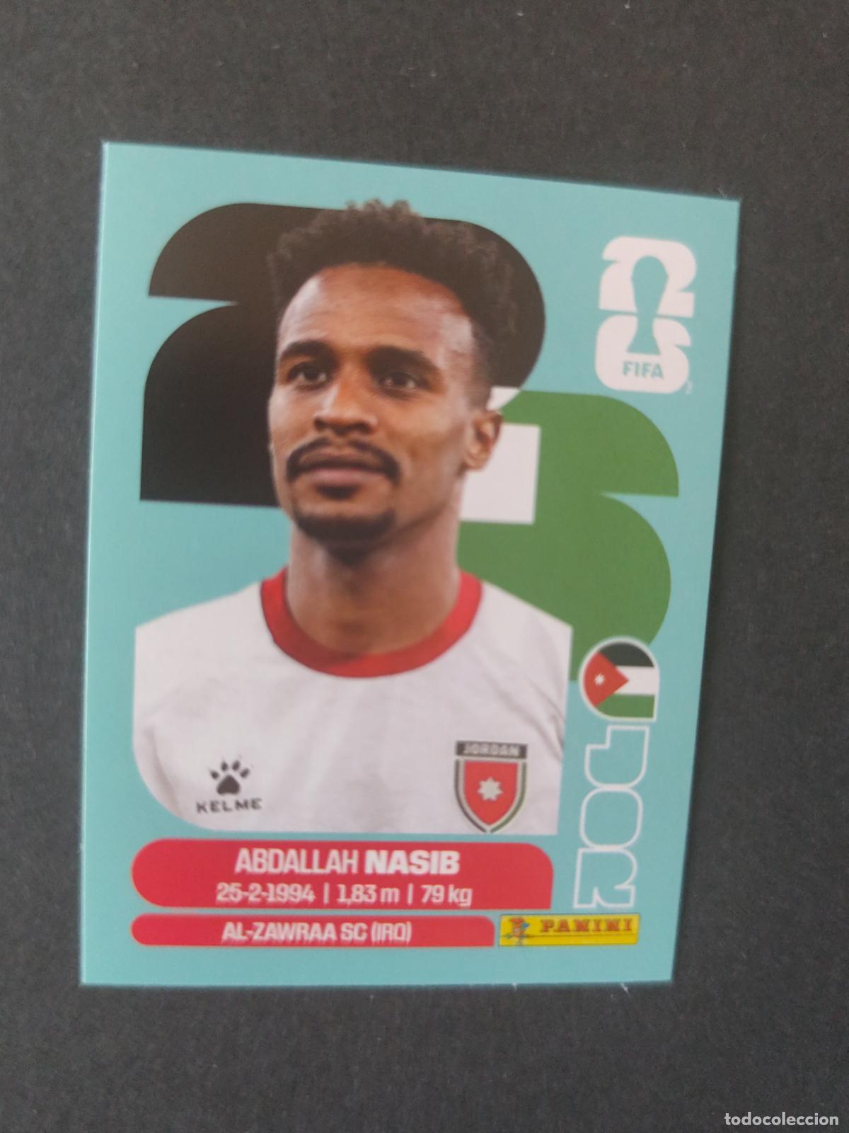 Cartes &agrave; collectionner de Football: JOR6 ABDALLAH NASIB 6 JORDANIA MUNDIAL FIFA WORLD CUP 2026 STICKER PANINI SIN PEGAR