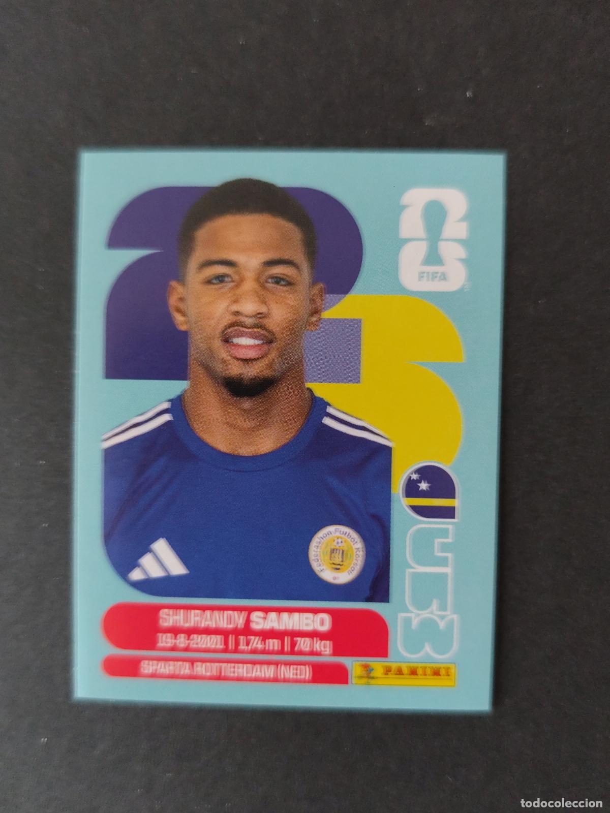 Fu&szlig;ball-Sticker: CUW8 SHURANDY SAMBO 8 CURAZAO CURA&Ccedil;AO MUNDIAL FIFA WORLD CUP 2026 STICKER PANINI SIN PEGAR