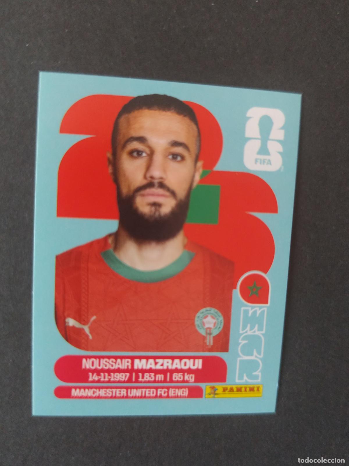 Cartes &agrave; collectionner de Football: MAR5 NOUSSAIR MAZRAOUI 5 MARRUECOS MUNDIAL FIFA WORLD CUP 2026 STICKER PANINI SIN PEGAR