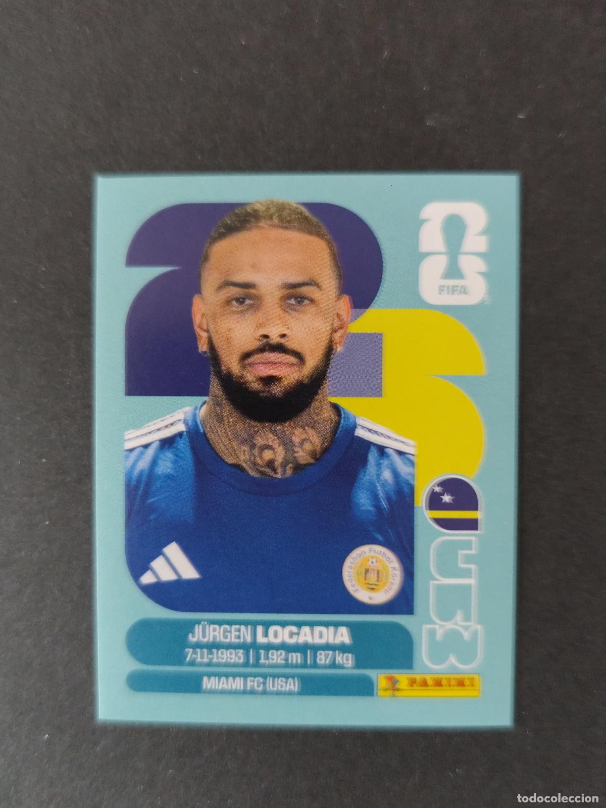 Cartes &agrave; collectionner de Football: CUW17 JURGEN LOCADIA 17 CURAZAO CURA&Ccedil;AO MUNDIAL FIFA WORLD CUP 2026 STICKER PANINI SIN PEGAR