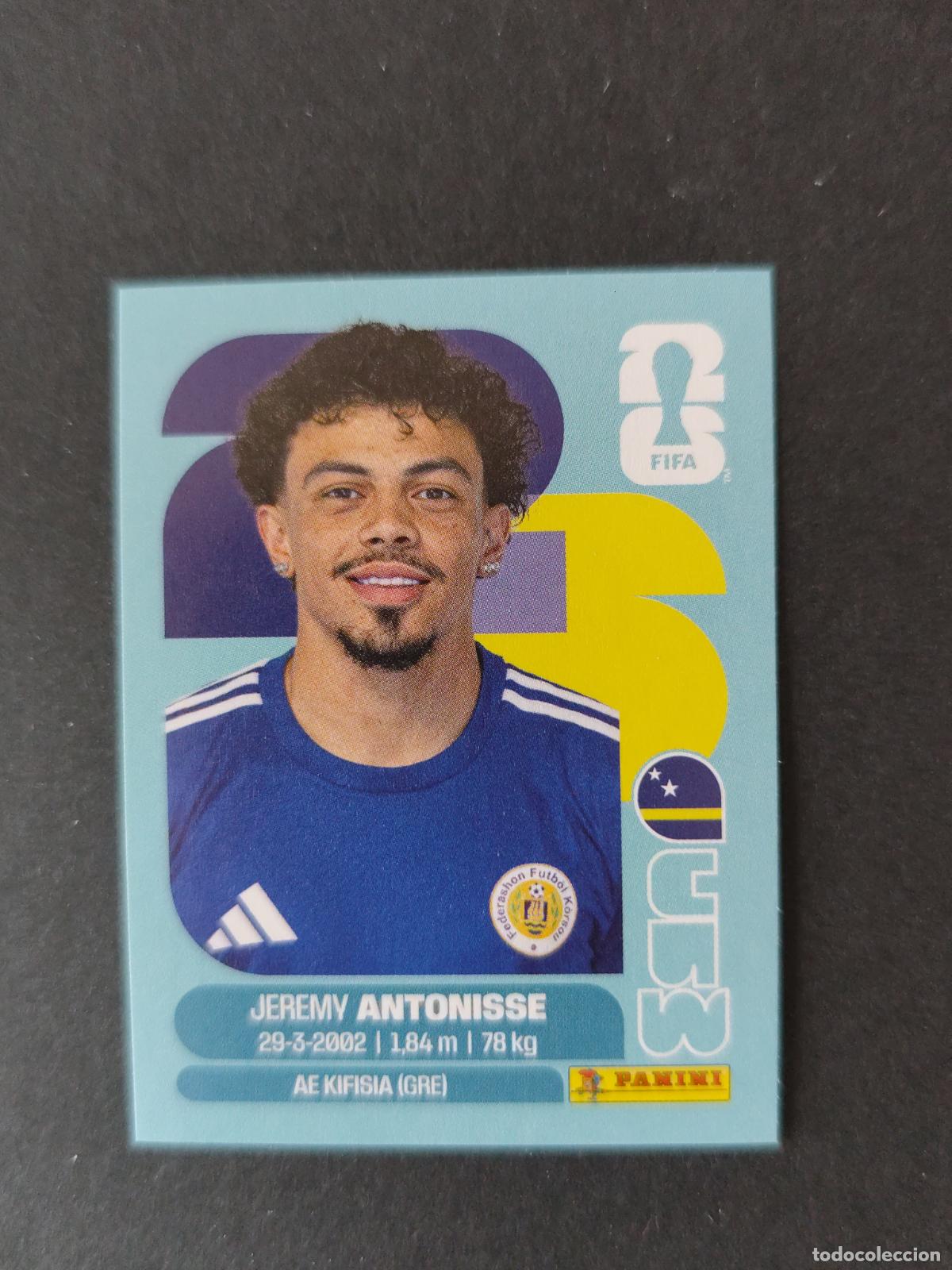 Cartes &agrave; collectionner de Football: CUW18 JEREMY ANTONISSE 18 CURAZAO CURA&Ccedil;AO MUNDIAL FIFA WORLD CUP 2026 STICKER PANINI SIN PEGAR