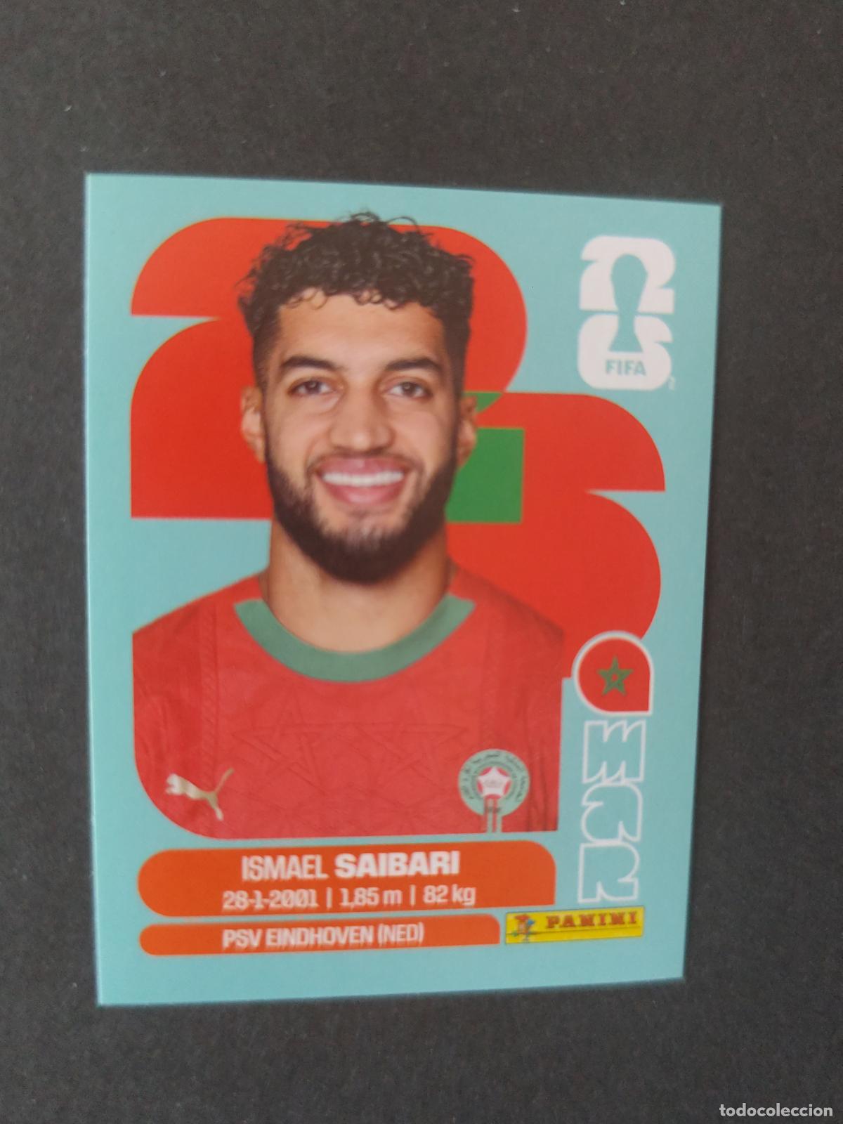 Cartes &agrave; collectionner de Football: MAR15 ISMAEL SAIBARI 15 MARRUECOS MUNDIAL FIFA WORLD CUP 2026 STICKER PANINI SIN PEGAR