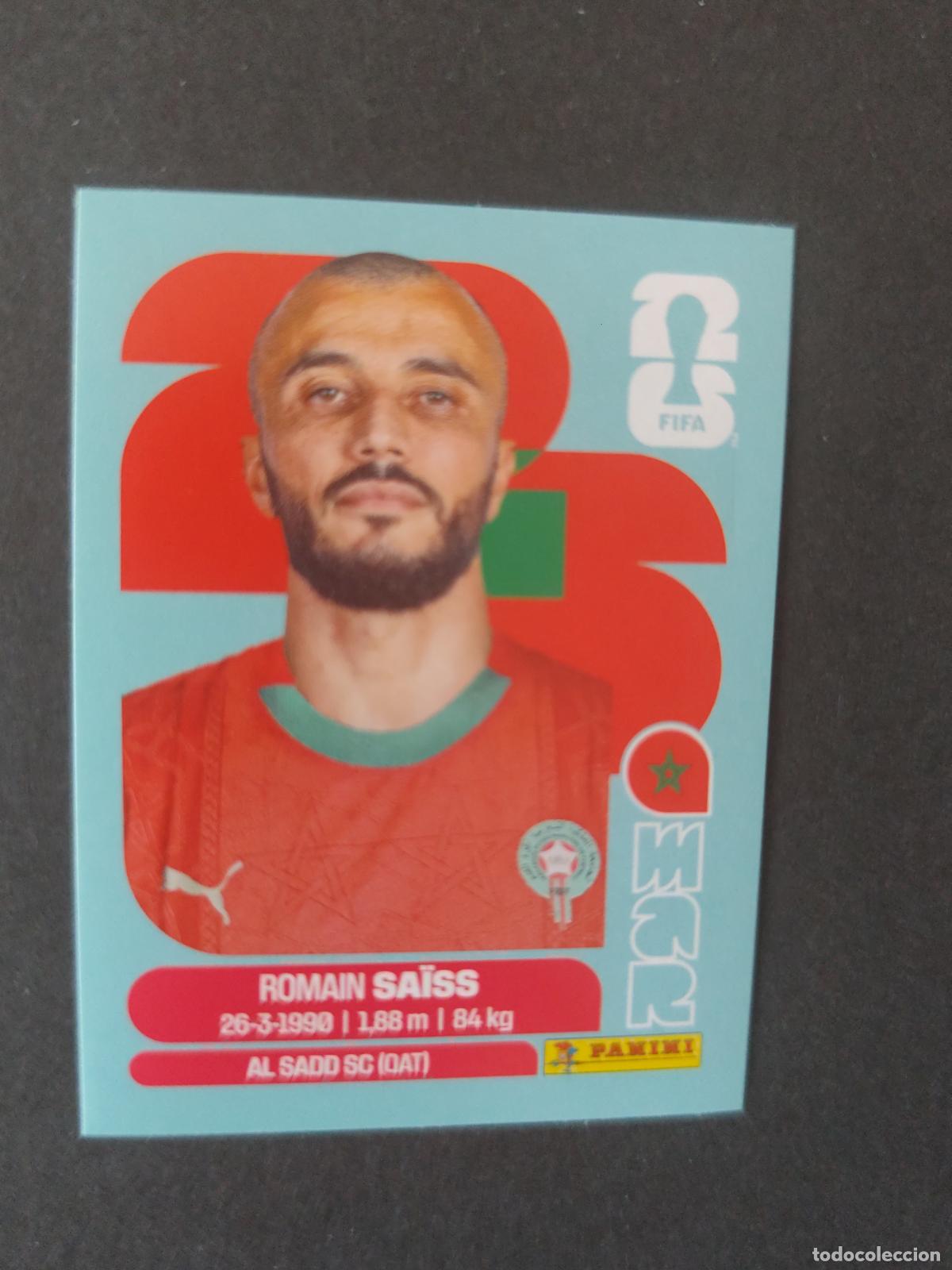 Cartes &agrave; collectionner de Football: MAR7 ROMAIN SA&Iuml;SS 7 MARRUECOS MUNDIAL FIFA WORLD CUP 2026 STICKER PANINI SIN PEGAR