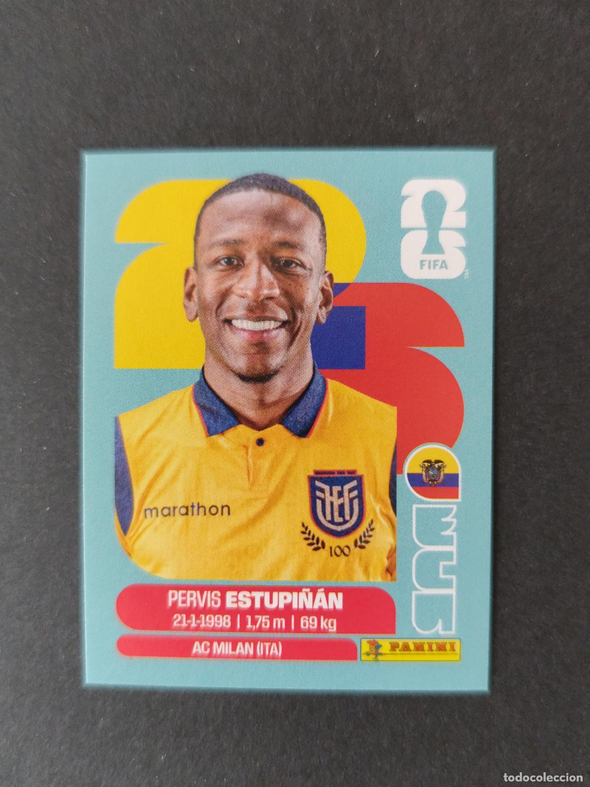 Cartes &agrave; collectionner de Football: ECU5 PERVIS ESTUPI&Ntilde;&Aacute;N 5 ECUADOR MUNDIAL FIFA WORLD CUP 2026 STICKER PANINI SIN PEGAR