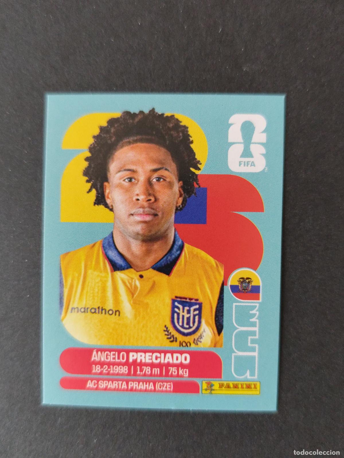 Cartes &agrave; collectionner de Football: ECU7 &Aacute;NGELO PRECIADO 7 ECUADOR MUNDIAL FIFA WORLD CUP 2026 STICKER PANINI SIN PEGAR