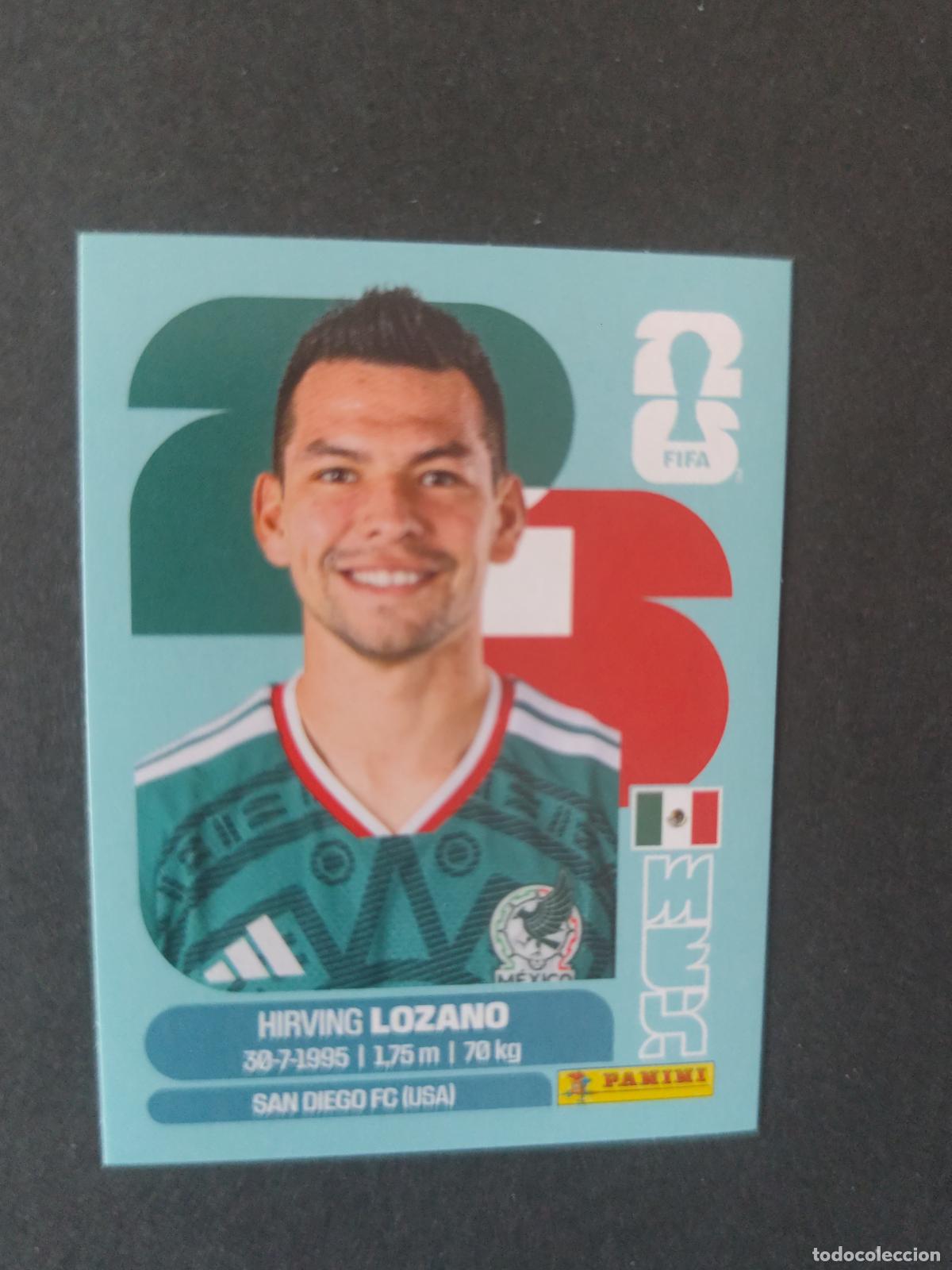 Cartes &agrave; collectionner de Football: MEX15 HIRVING LOZANO 15 M&Eacute;XICO MUNDIAL FIFA WORLD CUP 2026 STICKER PANINI SIN PEGAR