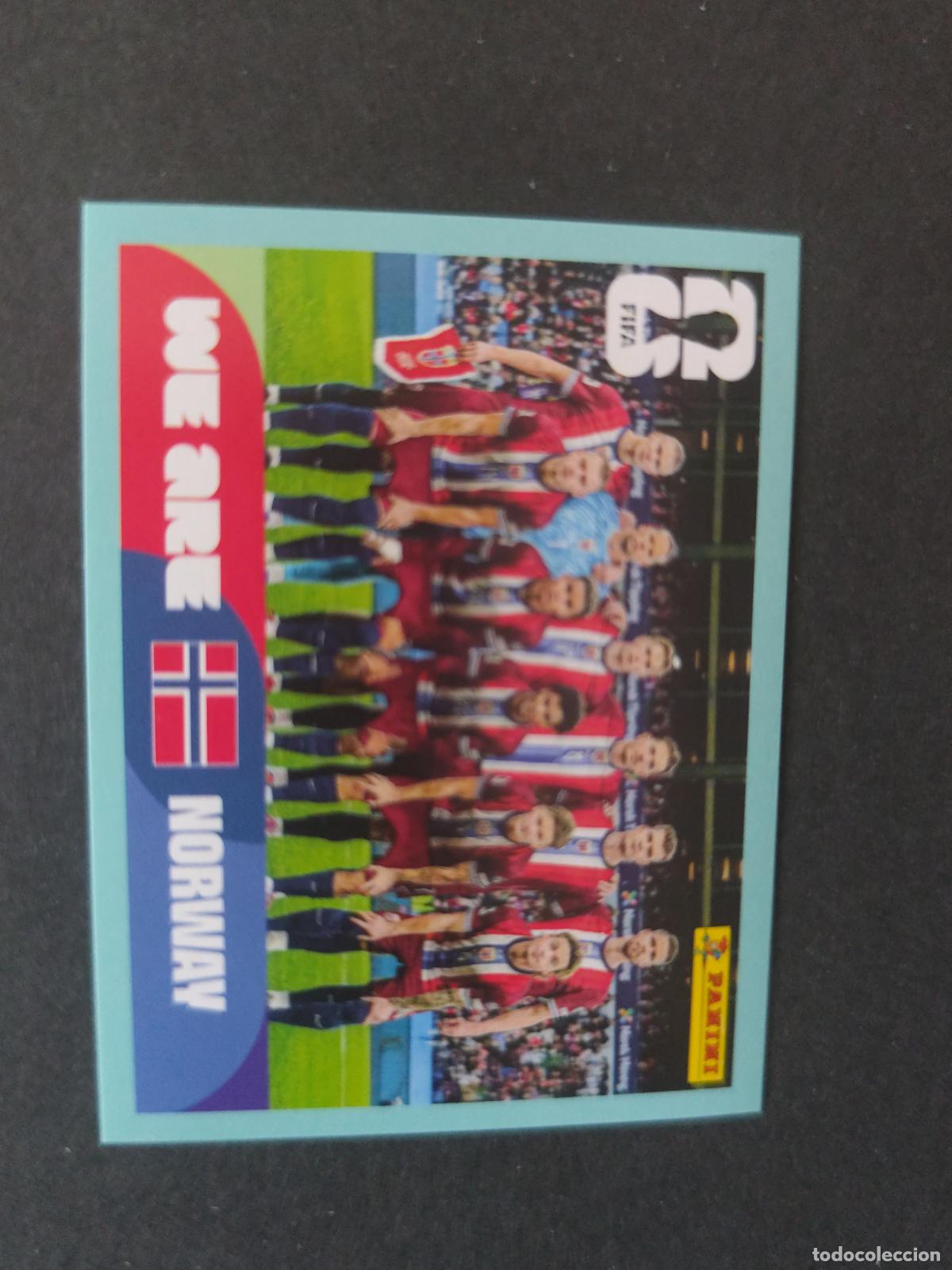 Cartes &agrave; collectionner de Football: NOR13 TEAM PHOTO EQUIPO 13 NORUEGA MUNDIAL FIFA WORLD CUP 2026 STICKER PANINI SIN PEGAR