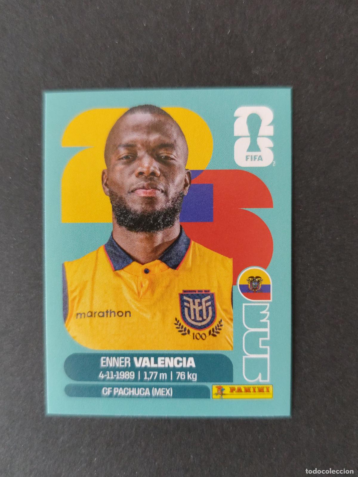 Fu&szlig;ball-Sticker: ECU20 ENNER VALENCIA 20 ECUADOR MUNDIAL FIFA WORLD CUP 2026 STICKER PANINI SIN PEGAR