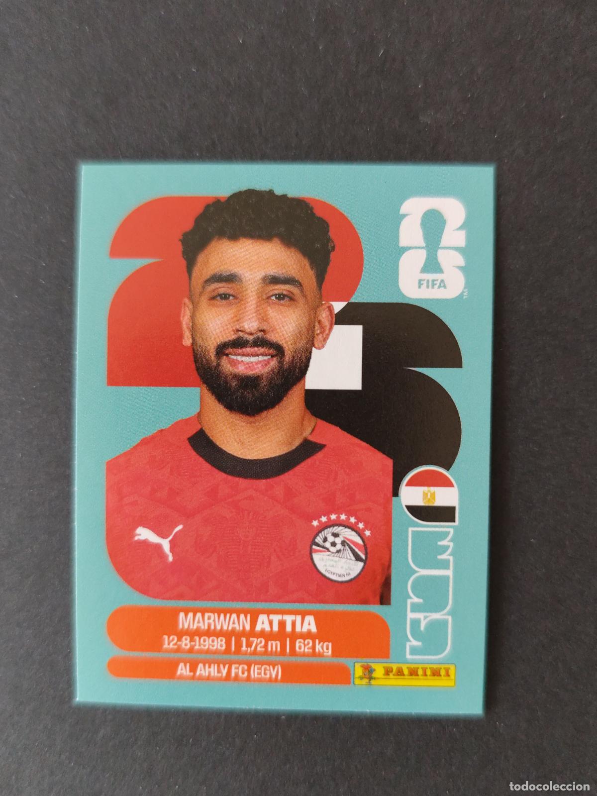 Fu&szlig;ball-Sticker: EGY10 MARWAN ATTIA 10 EGIPTO MUNDIAL FIFA WORLD CUP 2026 STICKER PANINI SIN PEGAR