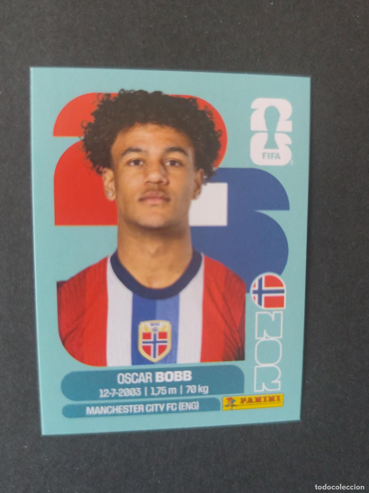 Football Stickers: NOR20 OSCAR BOBB 20 NORUEGA MUNDIAL FIFA WORLD CUP 2026 STICKER PANINI SIN PEGAR