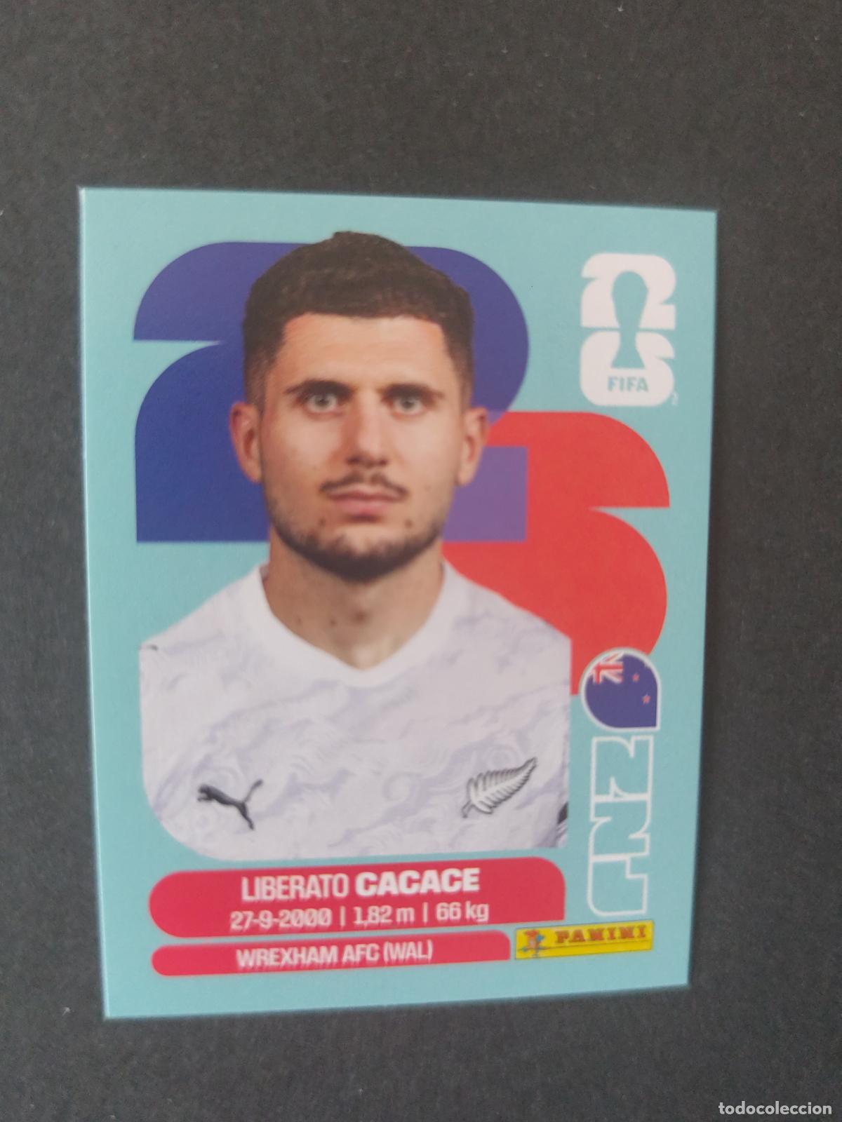 Football Stickers: NZL5 LIBERATO CACACE 5 NUEVA ZELANDA MUNDIAL FIFA WORLD CUP 2026 STICKER PANINI SIN PEGAR