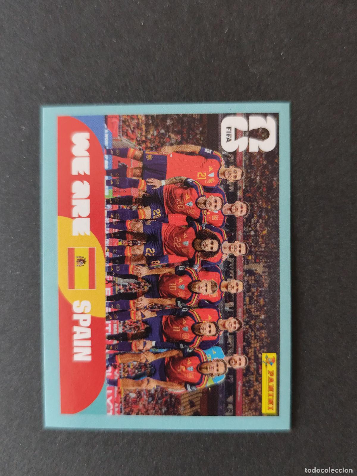 Cartes &agrave; collectionner de Football: ESP13 TEAM PHOTO EQUIPO 13 ESPA&Ntilde;A MUNDIAL FIFA WORLD CUP 2026 STICKER PANINI SIN PEGAR