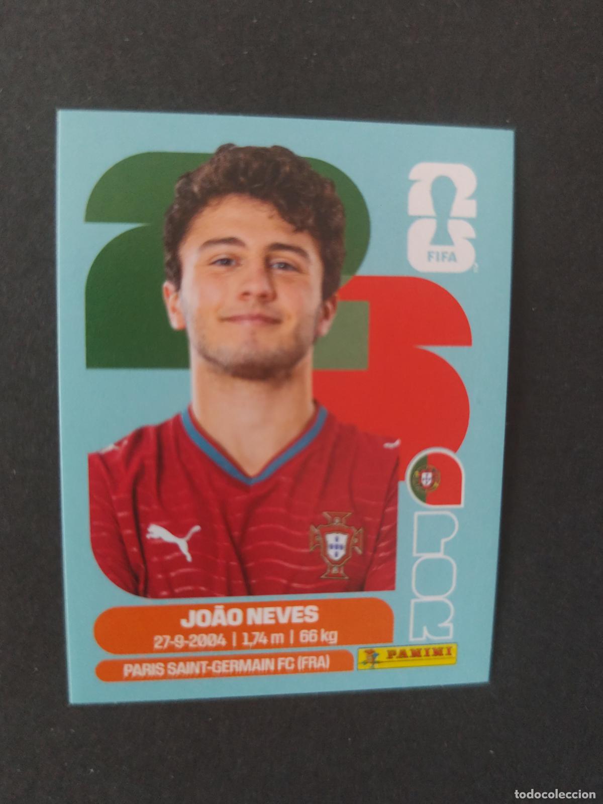 Cartes &agrave; collectionner de Football: POR14 JO&Atilde;O NEVES 14 PORTUGAL MUNDIAL FIFA WORLD CUP 2026 STICKER PANINI SIN PEGAR
