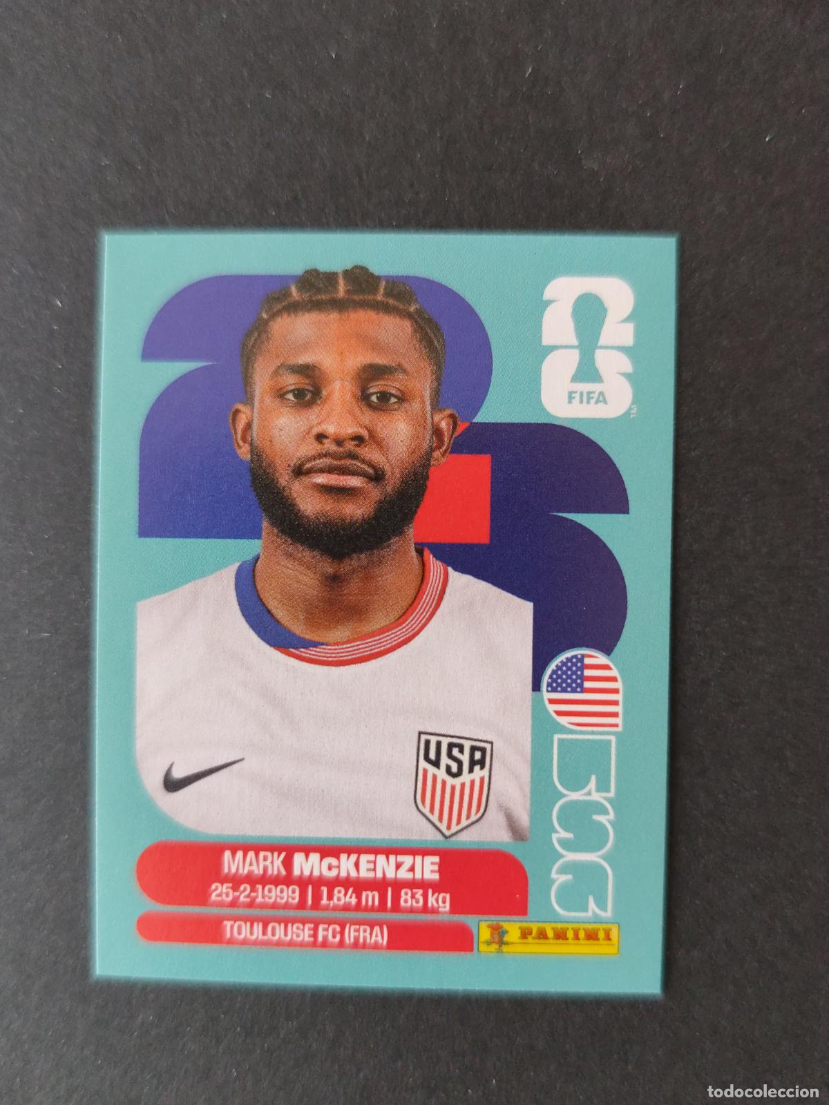 Cartes &agrave; collectionner de Football: USA5 MARK MCKENZIE 5 ESTADOS UNIDOS USA MUNDIAL FIFA WORLD CUP 2026 STICKER PANINI SIN PEGAR
