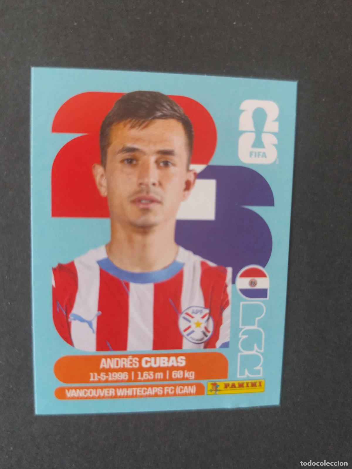 Cartes &agrave; collectionner de Football: PAR12 ANDR&Eacute;S CUBAS 12 PARAGUAY MUNDIAL FIFA WORLD CUP 2026 STICKER PANINI SIN PEGAR
