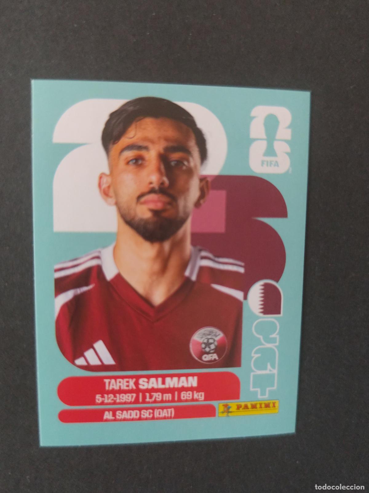 Cartes &agrave; collectionner de Football: QAT8 TAREK SALMAN 8 QATAR CATAR MUNDIAL FIFA WORLD CUP 2026 STICKER PANINI SIN PEGAR