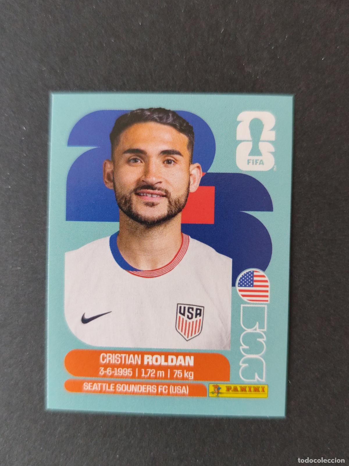 Cartes &agrave; collectionner de Football: USA11 CHRISTIAN ROLDAN 11 ESTADOS UNIDOS USA MUNDIAL FIFA WORLD CUP 2026 STICKER PANINI SIN PEGAR
