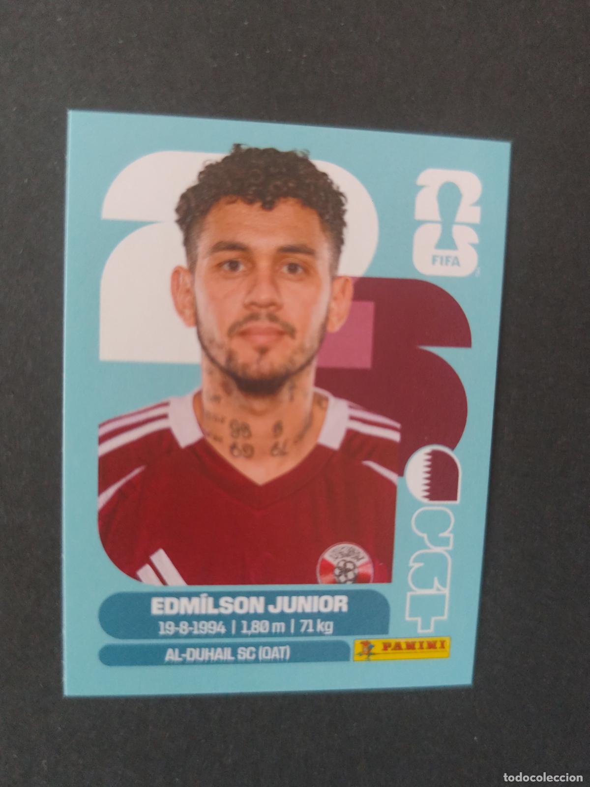 Cartes &agrave; collectionner de Football: QAT17 EDMILSON JUNIOR 17 QATAR CATAR MUNDIAL FIFA WORLD CUP 2026 STICKER PANINI SIN PEGAR