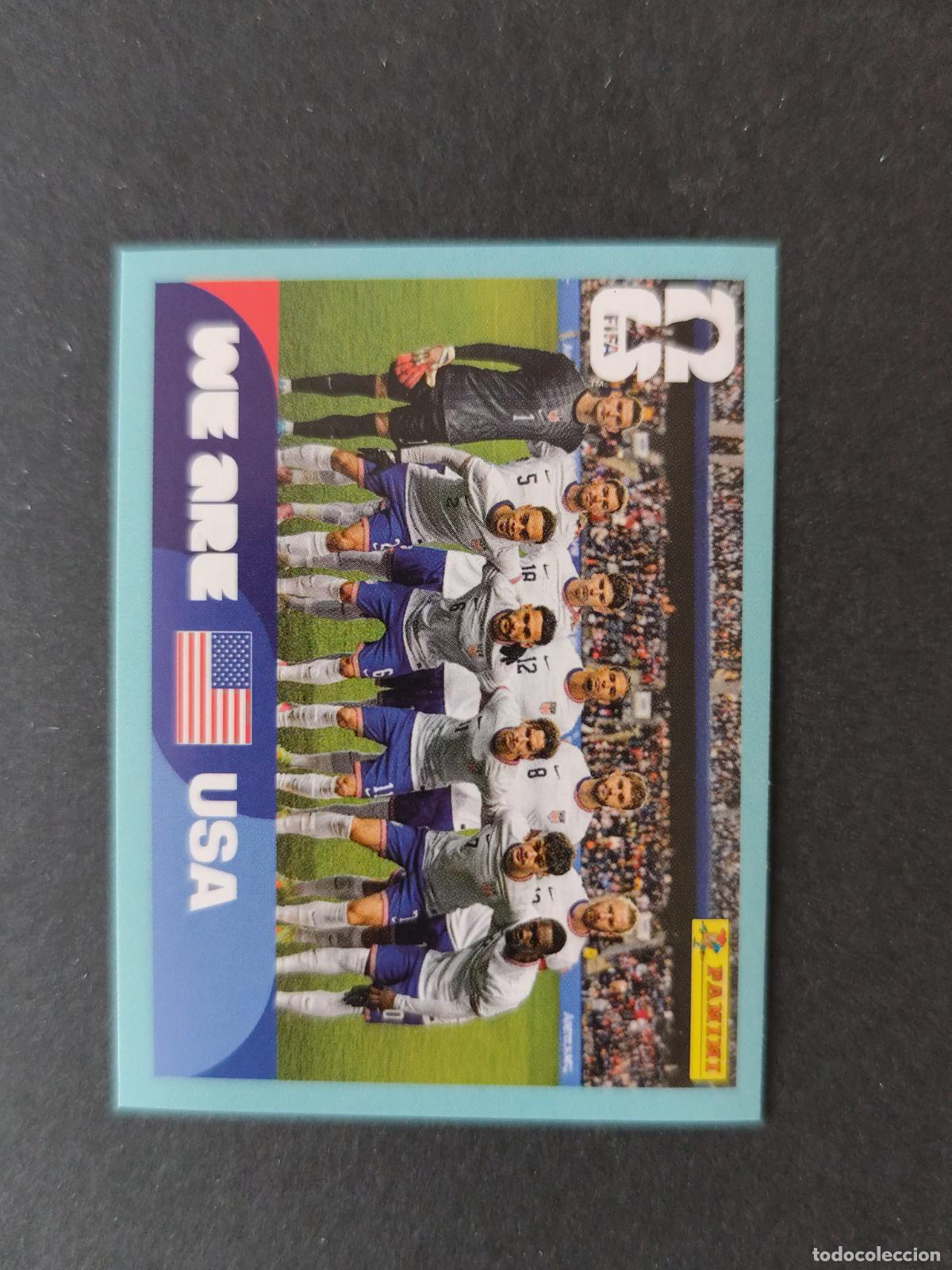 Cartes &agrave; collectionner de Football: USA13 TEAM PHOTO EQUIPO 13 ESTADOS UNIDOS USA MUNDIAL FIFA WORLD CUP 2026 STICKER PANINI SIN PEGAR