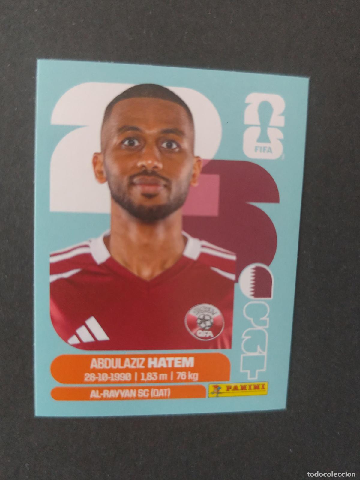 Cartes &agrave; collectionner de Football: QAT15 ABDULAZIZ HATEM 15 QATAR CATAR MUNDIAL FIFA WORLD CUP 2026 STICKER PANINI SIN PEGAR