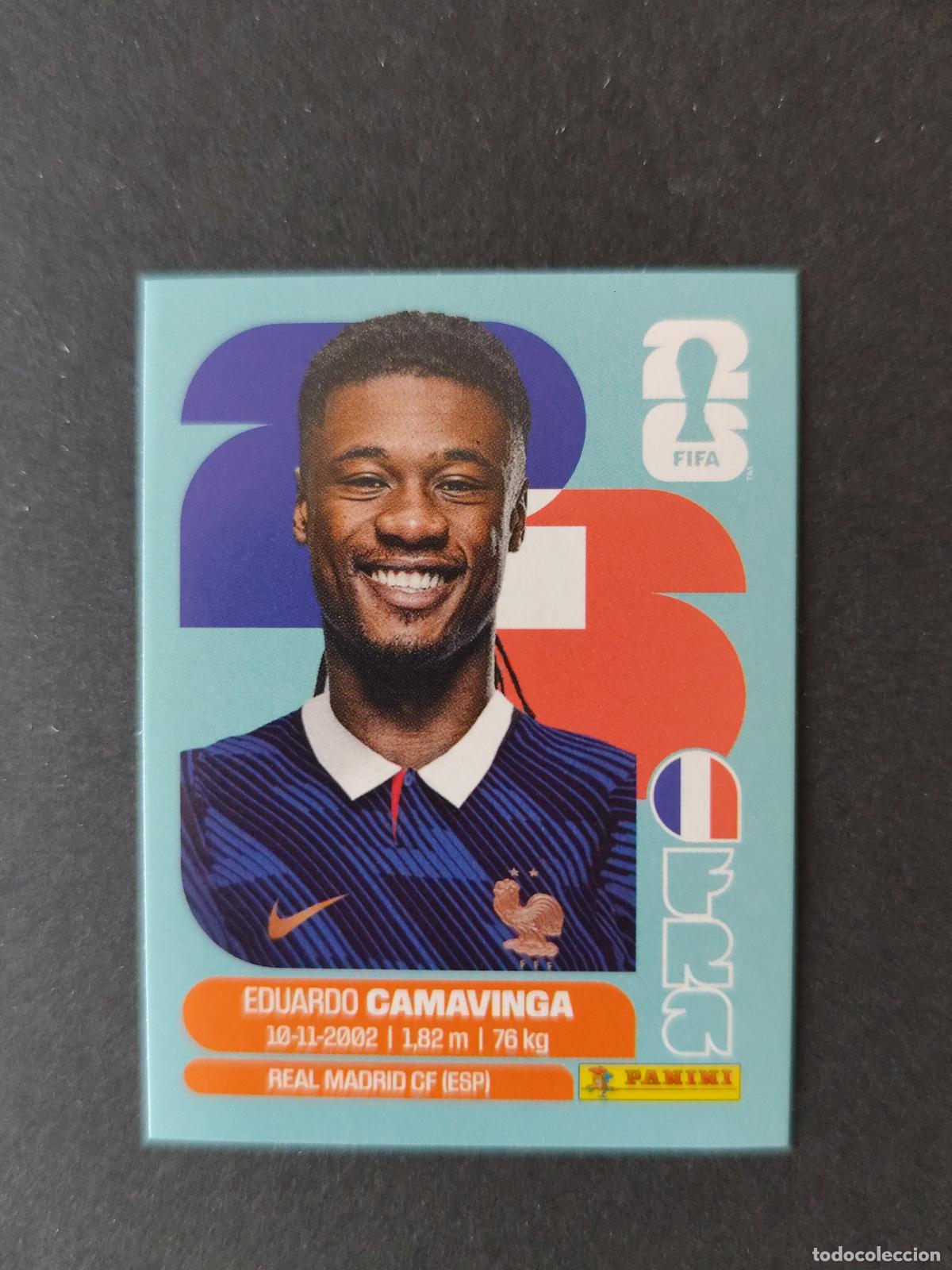 Cartes &agrave; collectionner de Football: FRA10 EDUARDO CAMAVINGA 10 FRANCIA MUNDIAL FIFA WORLD CUP 2026 STICKER PANINI SIN PEGAR
