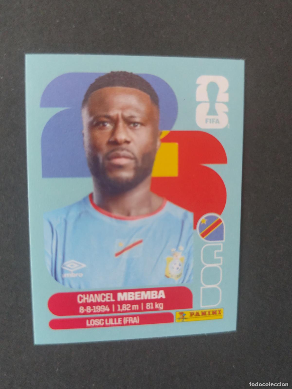 Fu&szlig;ball-Sticker: COD6 CHANCEL MBEMBA 6 CONGO MUNDIAL FIFA WORLD CUP 2026 STICKER PANINI SIN PEGAR