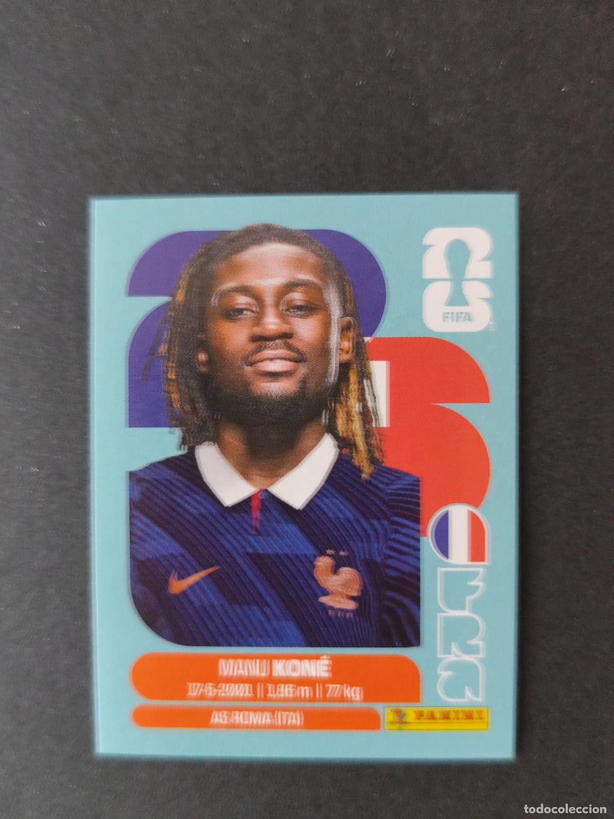 Fu&szlig;ball-Sticker: FRA11 MANU KON&Eacute; 11 FRANCIA MUNDIAL FIFA WORLD CUP 2026 STICKER PANINI SIN PEGAR