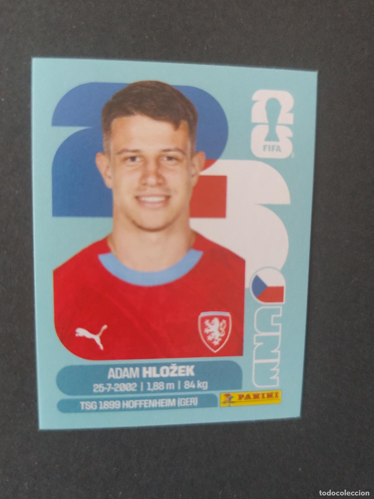Fu&szlig;ball-Sticker: CZE19 ADAM HLOŽEK 19 REP&Uacute;BLICA CHECA CHEQUIA MUNDIAL FIFA WORLD CUP 2026 STICKER PANINI SIN PEGAR