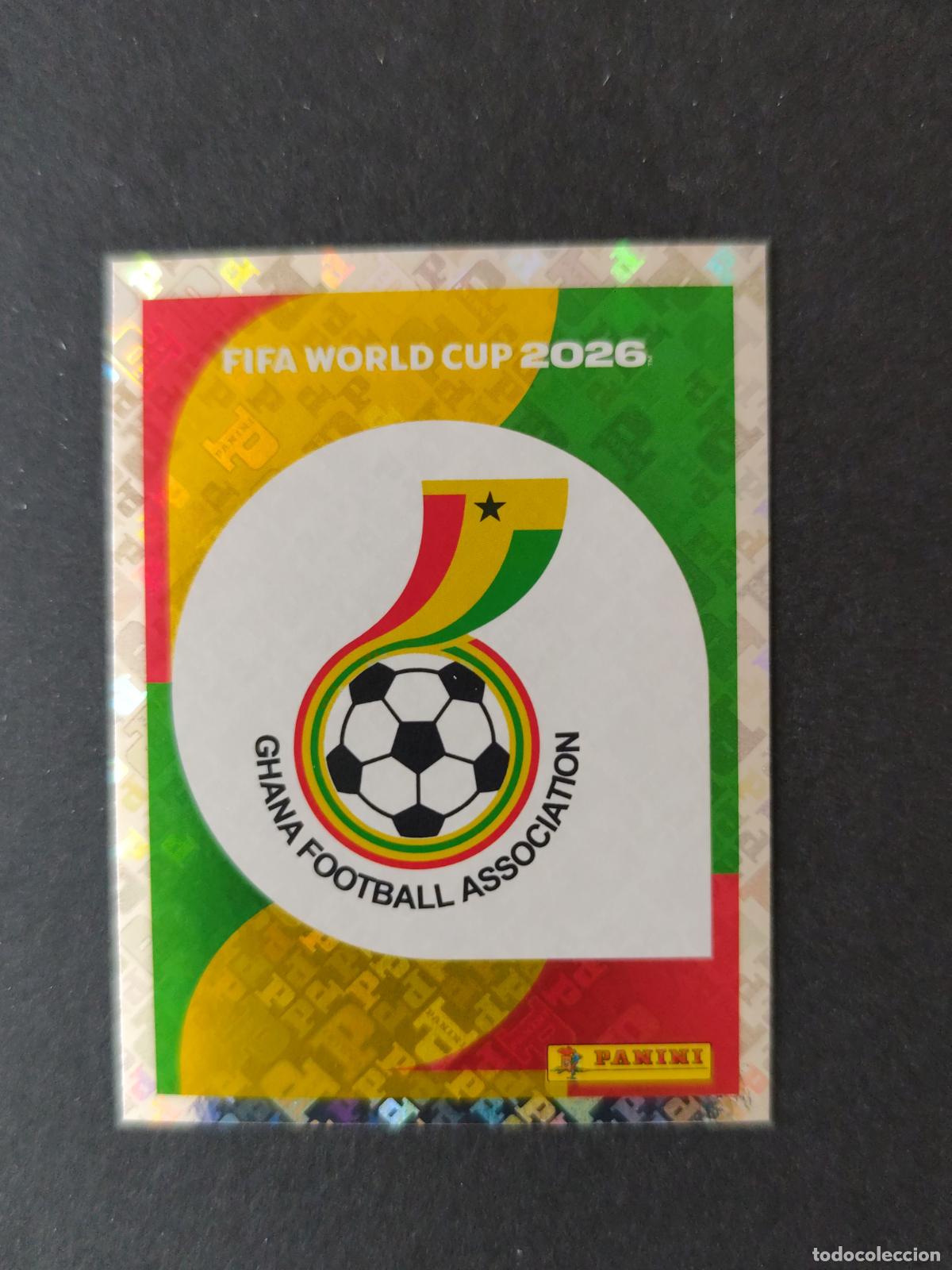 Fu&szlig;ball-Sticker: GHA1 EMBLEM ESCUDO 1 GHANA MUNDIAL FIFA WORLD CUP 2026 STICKER PANINI SIN PEGAR