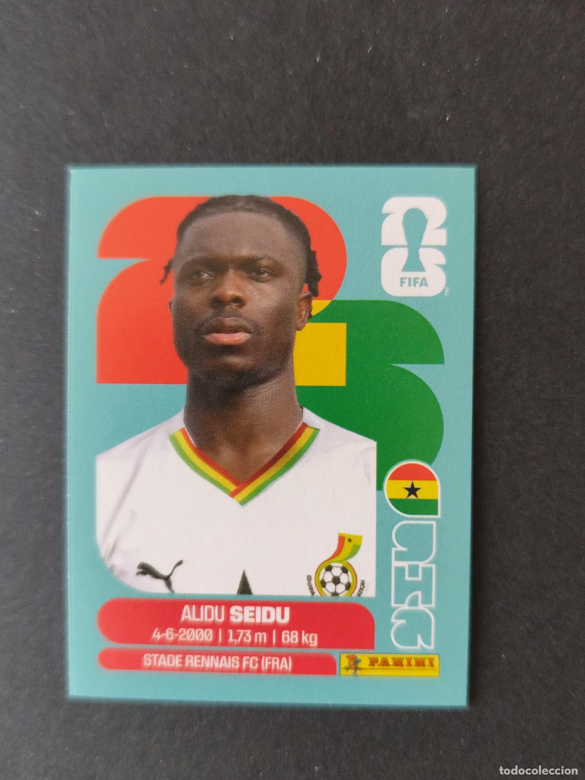 Fu&szlig;ball-Sticker: GHA5 ALIDU SEIDU 5 GHANA MUNDIAL FIFA WORLD CUP 2026 STICKER PANINI SIN PEGAR