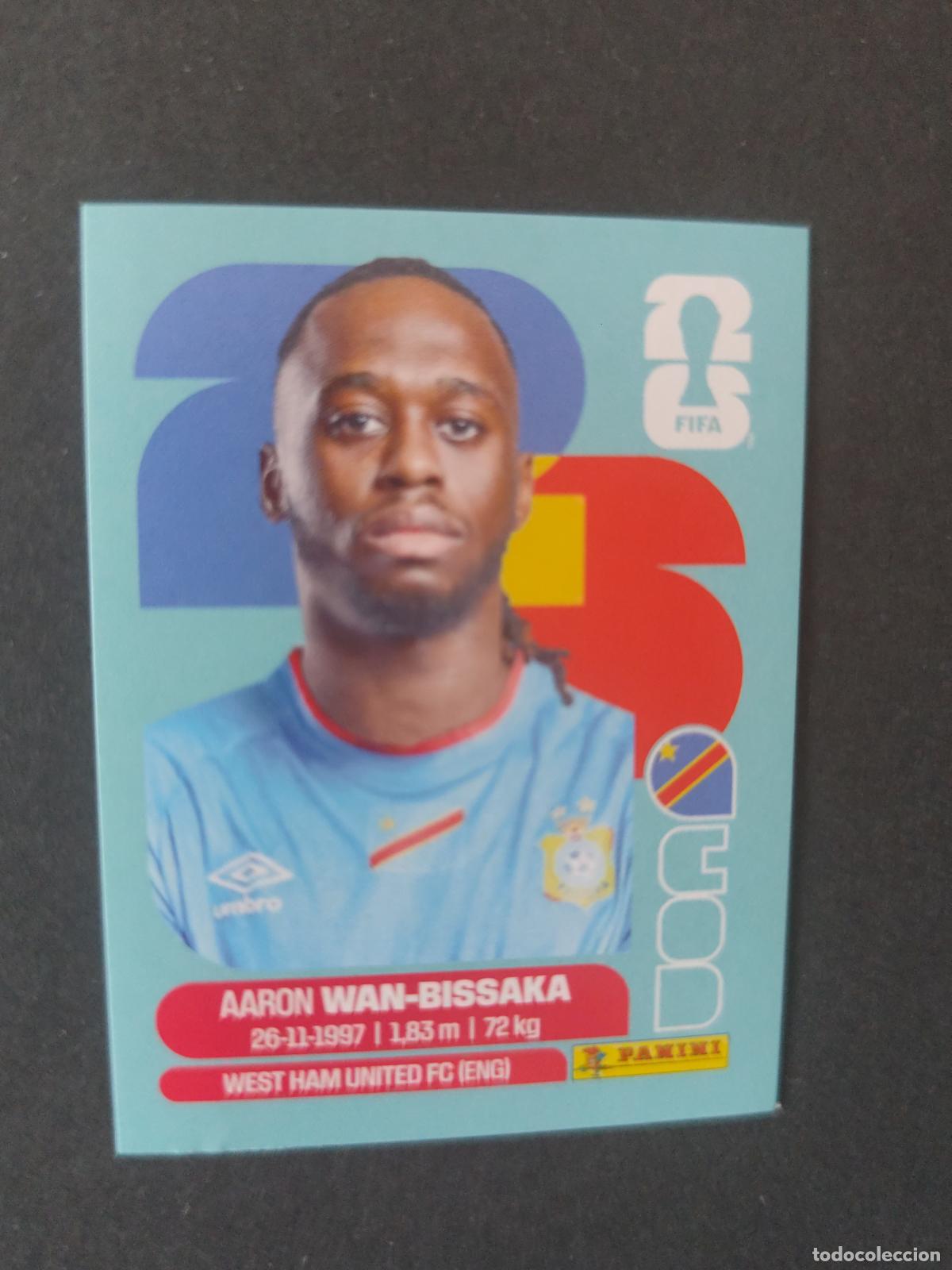 Fu&szlig;ball-Sticker: COD3 AARON WAN-BISSAKA 3 CONGO MUNDIAL FIFA WORLD CUP 2026 STICKER PANINI SIN PEGAR