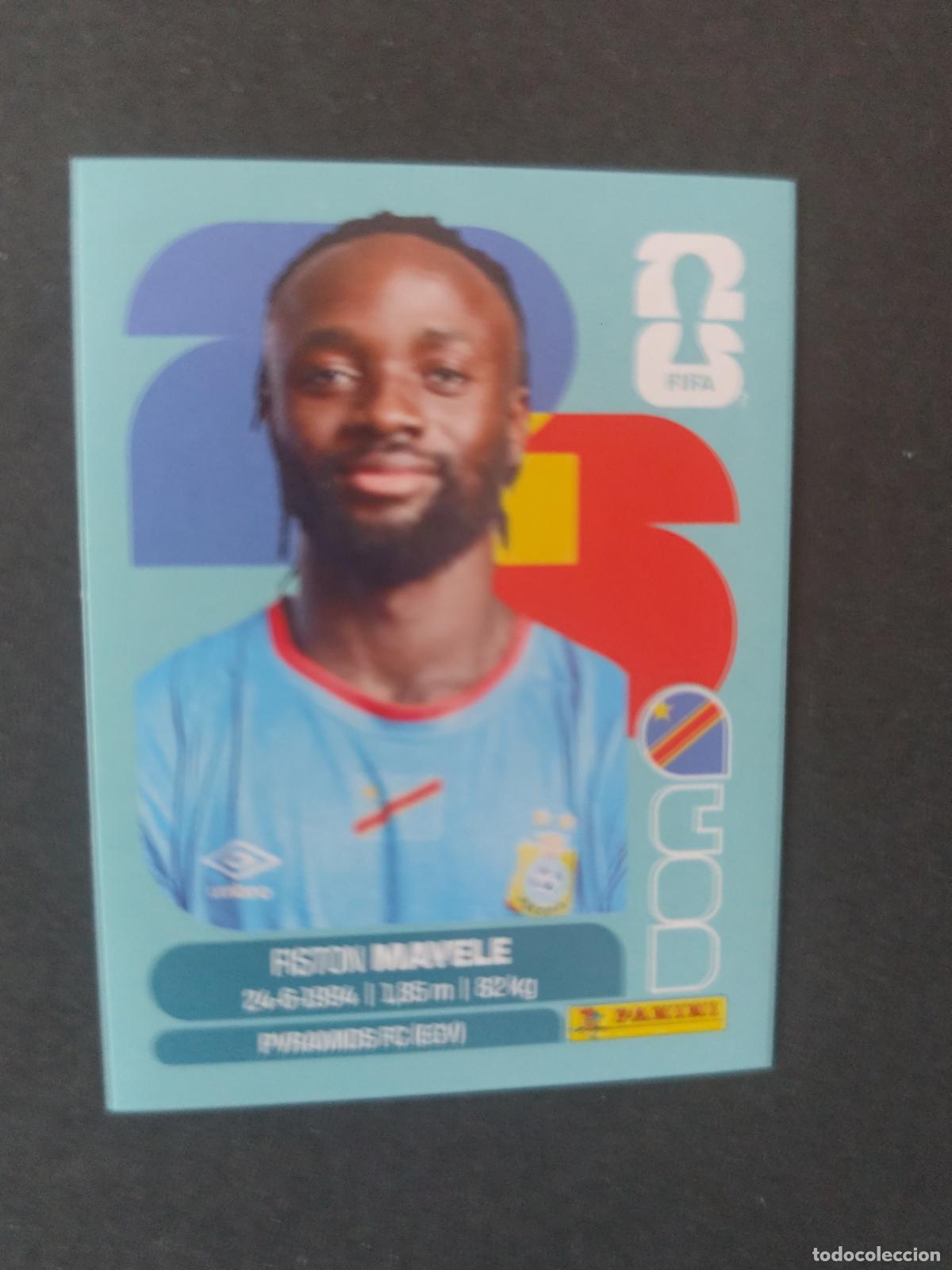 Cartes &agrave; collectionner de Football: COD18 FISTON MAYELE 18 CONGO MUNDIAL FIFA WORLD CUP 2026 STICKER PANINI SIN PEGAR