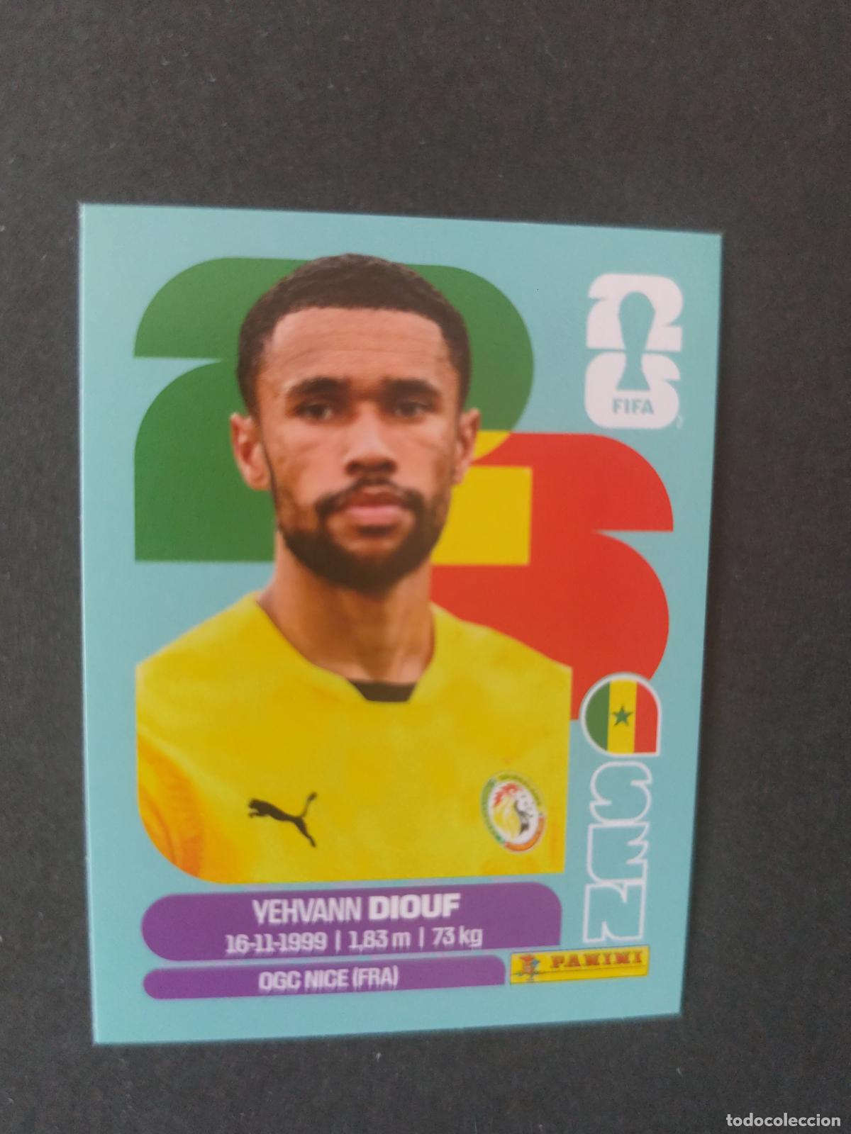 Cartes &agrave; collectionner de Football: SEN3 YEHVANN DIOUF 3 SENEGAL MUNDIAL FIFA WORLD CUP 2026 STICKER PANINI SIN PEGAR