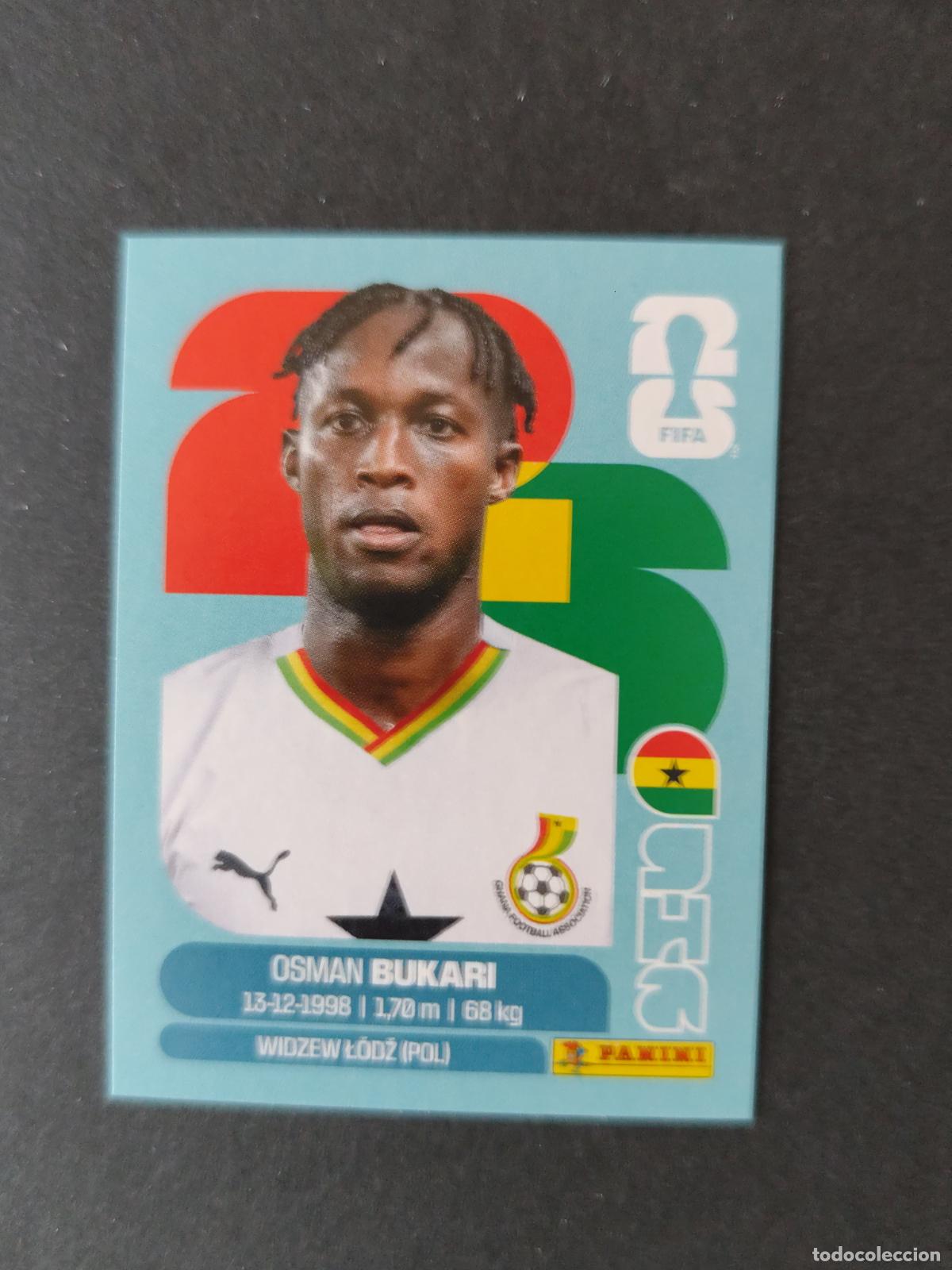 Cartes &agrave; collectionner de Football: GHA19 OSMAN BUKARI 19 GHANA MUNDIAL FIFA WORLD CUP 2026 STICKER PANINI SIN PEGAR