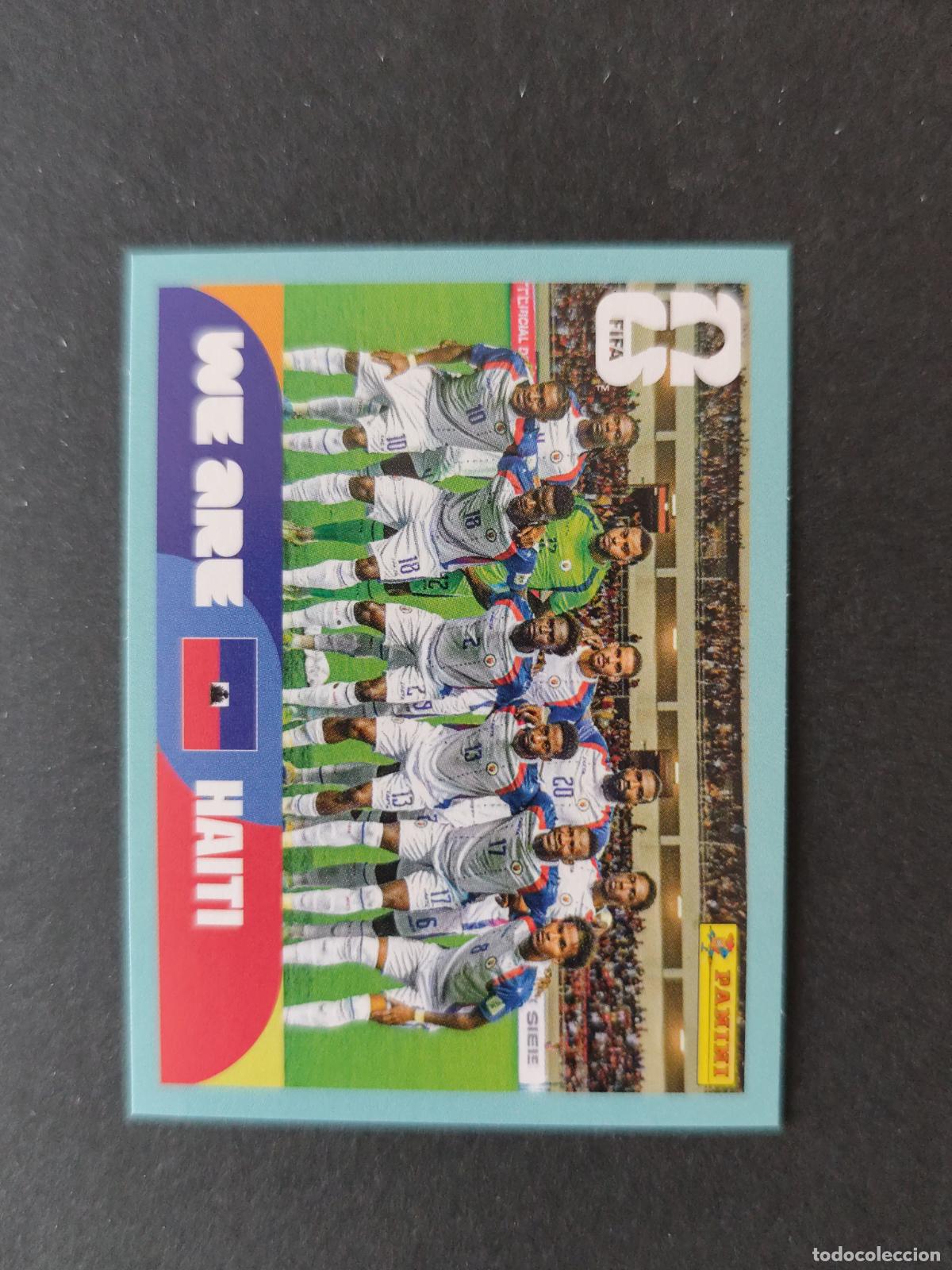 Cartes &agrave; collectionner de Football: HAI13 TEAM PHOTO EQUIPO 13 HAIT&Iacute; MUNDIAL FIFA WORLD CUP 2026 STICKER PANINI SIN PEGAR