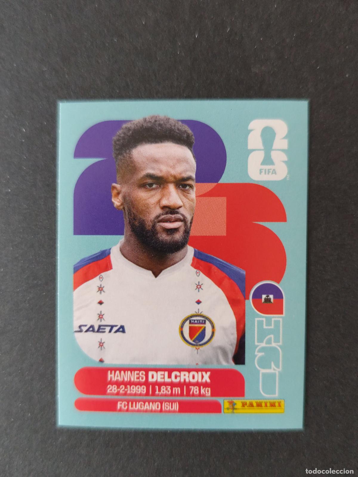 Cartes &agrave; collectionner de Football: HAI9 HANNES DELCROIX 9 HAIT&Iacute; MUNDIAL FIFA WORLD CUP 2026 STICKER PANINI SIN PEGAR