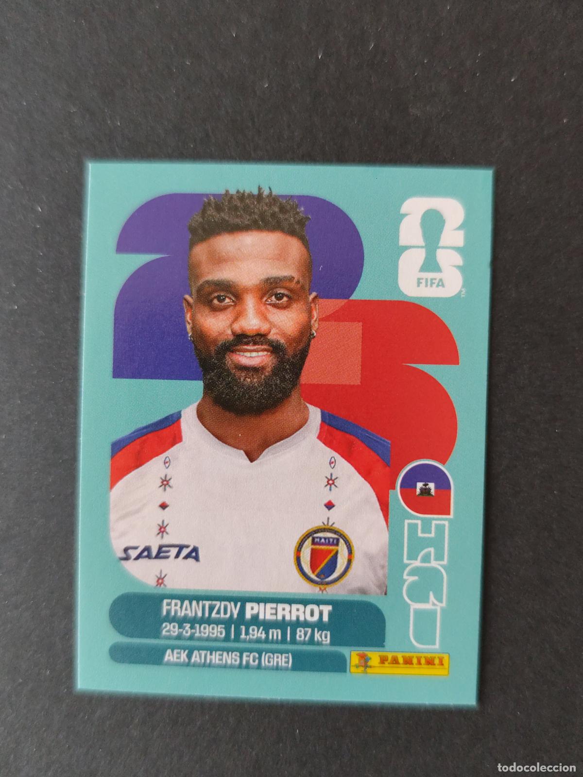 Cartes &agrave; collectionner de Football: HAI20 FRANTZDY PIERROT 20 HAIT&Iacute; MUNDIAL FIFA WORLD CUP 2026 STICKER PANINI SIN PEGAR