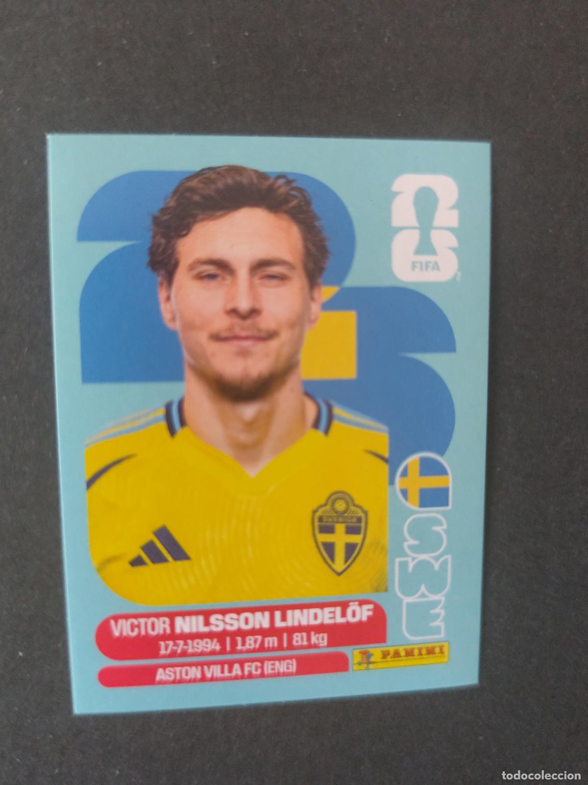 Fu&szlig;ball-Sticker: SWE6 VICTOR NILSSON LINDEL&Ouml;F 6 SUECIA MUNDIAL FIFA WORLD CUP 2026 STICKER PANINI SIN PEGAR