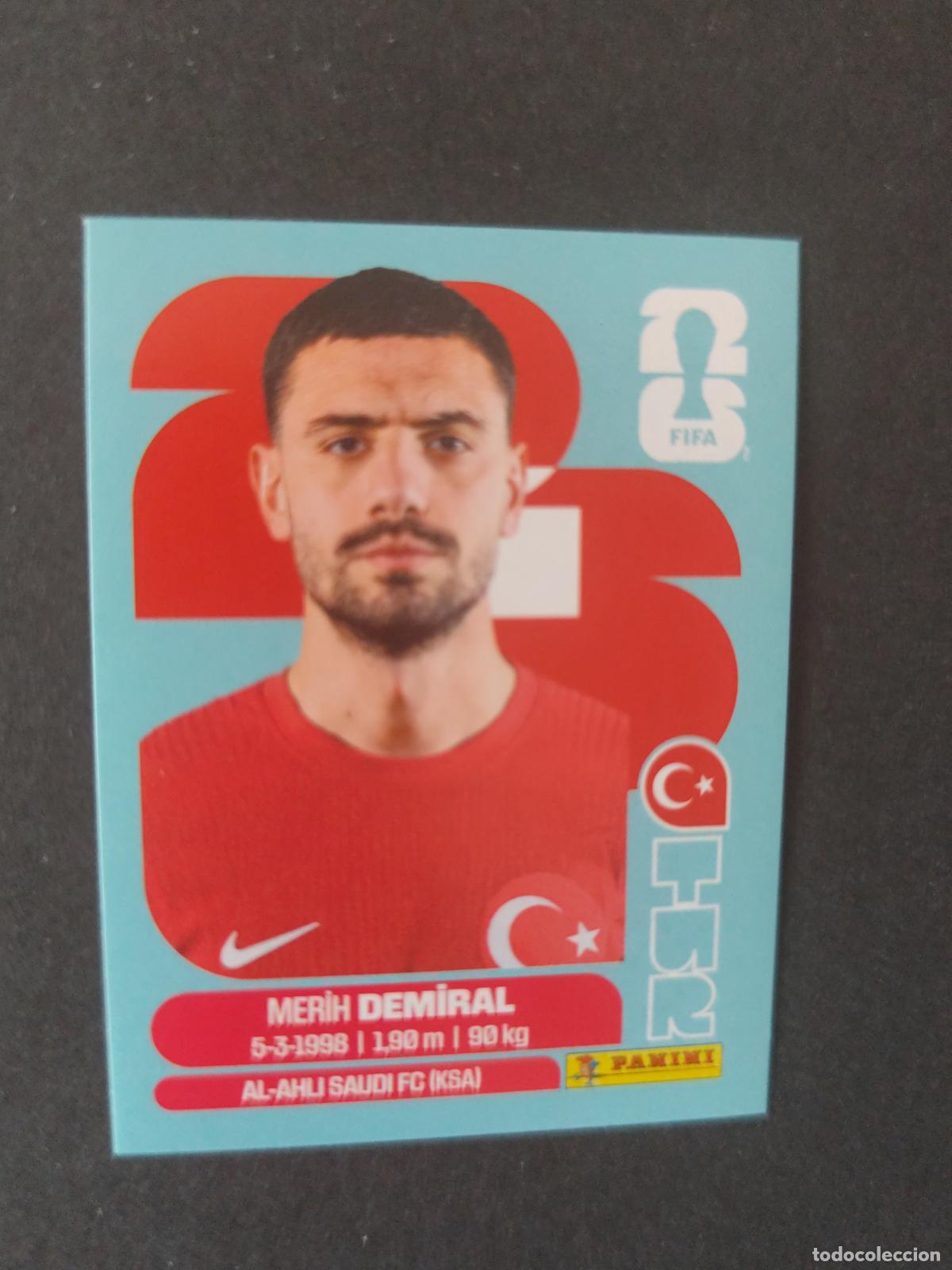 Cartes &agrave; collectionner de Football: TUR7 MERİH DEMİRAL 7 TURQU&Iacute;A MUNDIAL FIFA WORLD CUP 2026 STICKER PANINI SIN PEGAR
