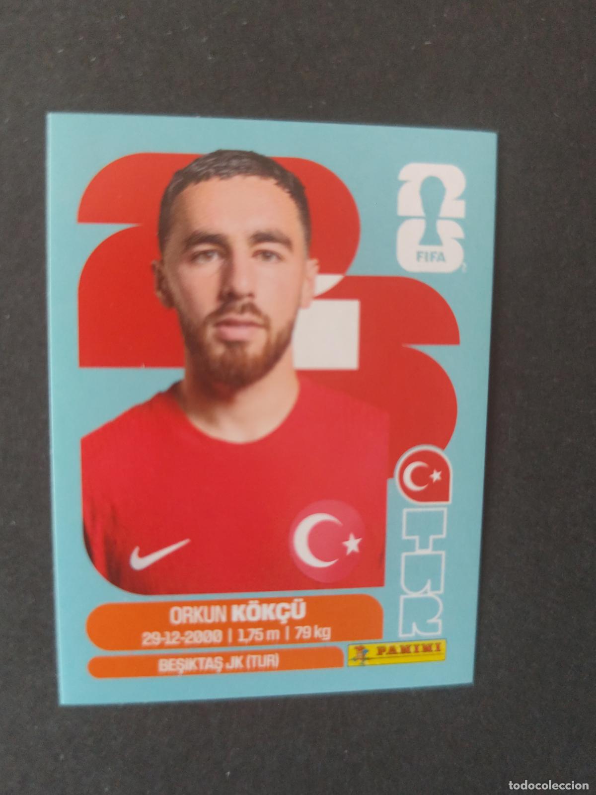 Cartes &agrave; collectionner de Football: TUR12 ORKUN K&Ouml;K&Ccedil;&Uuml; 12 TURQU&Iacute;A MUNDIAL FIFA WORLD CUP 2026 STICKER PANINI SIN PEGAR