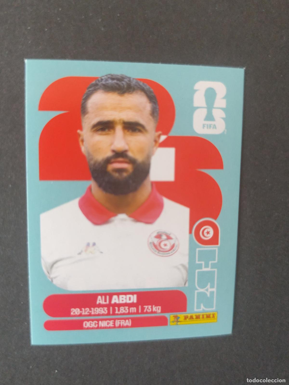 Cartes &agrave; collectionner de Football: TUN7 ALI ABDI 7 T&Uacute;NEZ MUNDIAL FIFA WORLD CUP 2026 STICKER PANINI SIN PEGAR