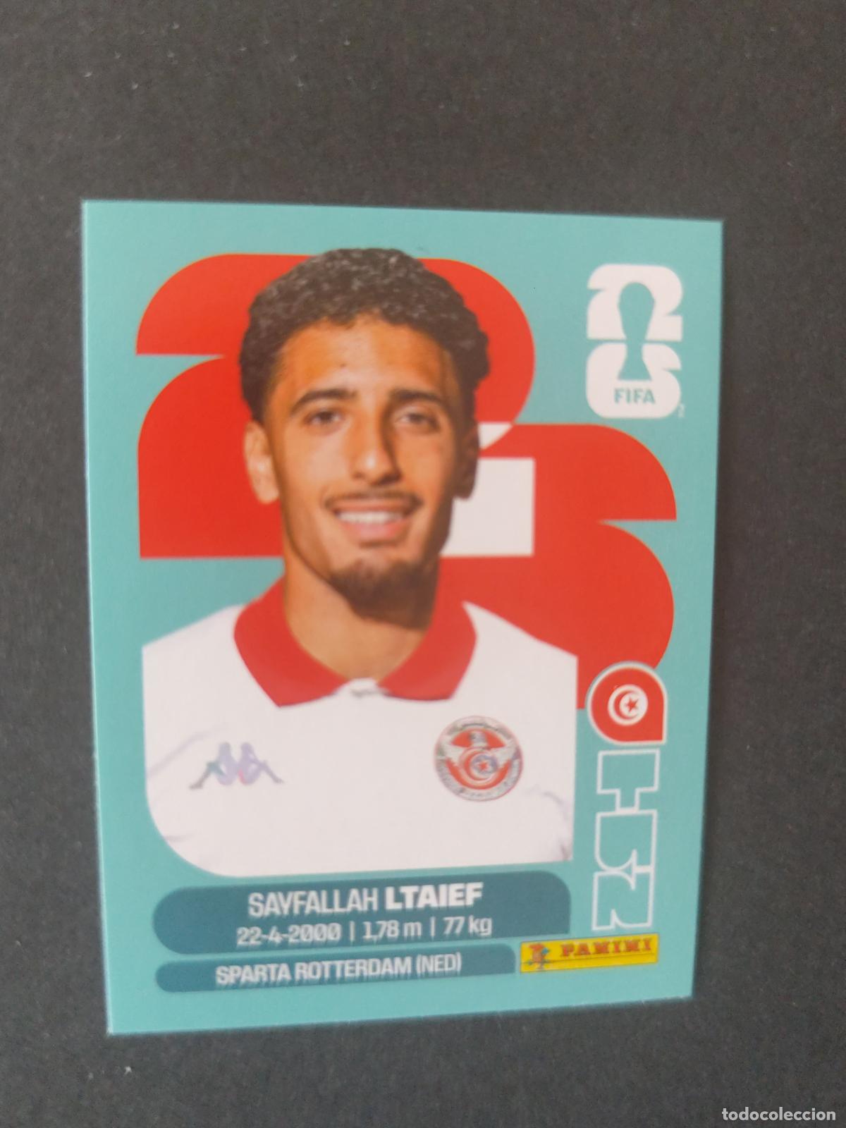 Cartes &agrave; collectionner de Football: TUN19 SAYFALLAH LTAIEF 19 T&Uacute;NEZ MUNDIAL FIFA WORLD CUP 2026 STICKER PANINI SIN PEGAR