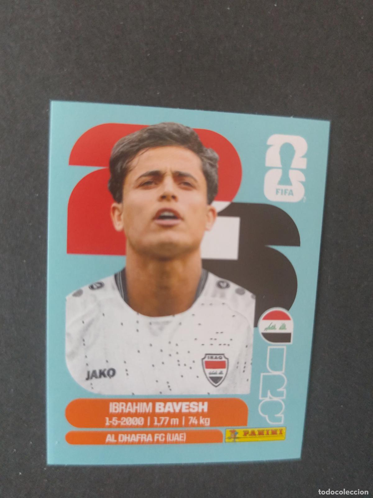 Cartes &agrave; collectionner de Football: IRQ11 IBRAHIM BAVESH 11 IRAQ MUNDIAL FIFA WORLD CUP 2026 STICKER PANINI SIN PEGAR