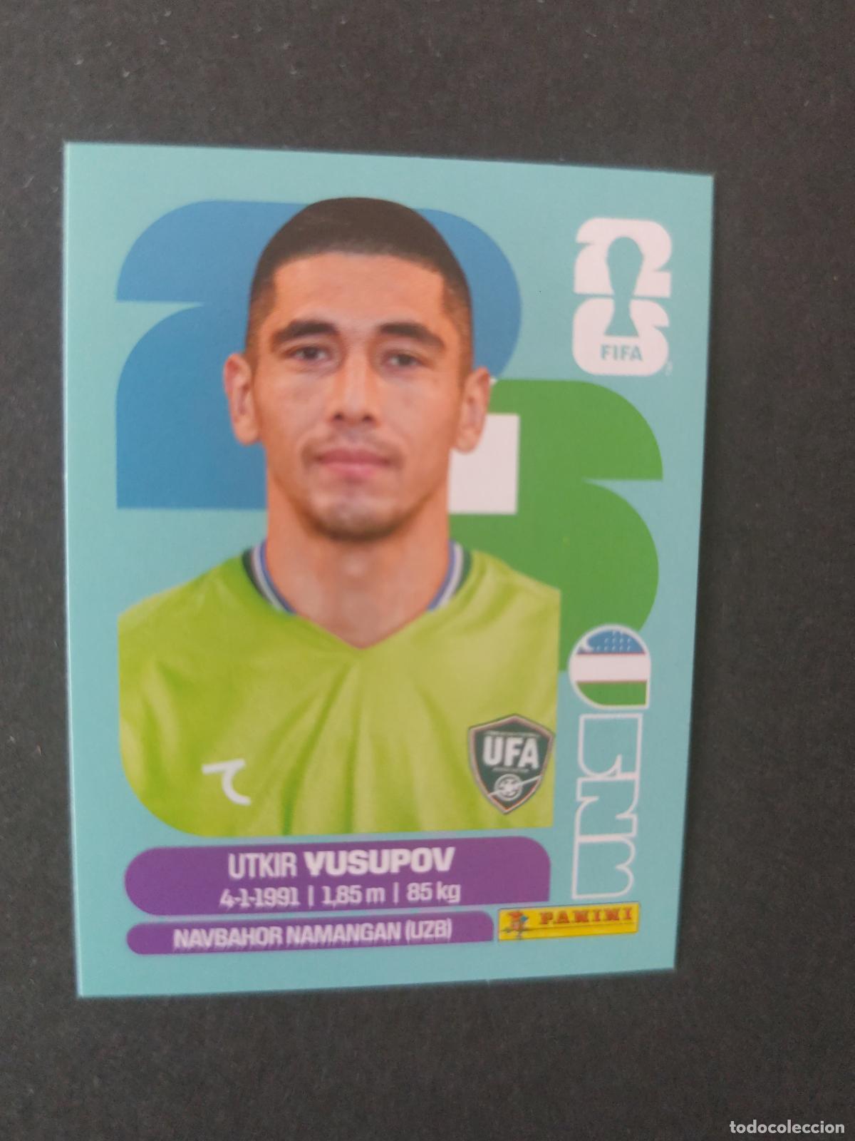 Cartes &agrave; collectionner de Football: UZB2 UTKIR YUSUPOV 2 UZBEKIST&Aacute;N MUNDIAL FIFA WORLD CUP 2026 STICKER PANINI SIN PEGAR
