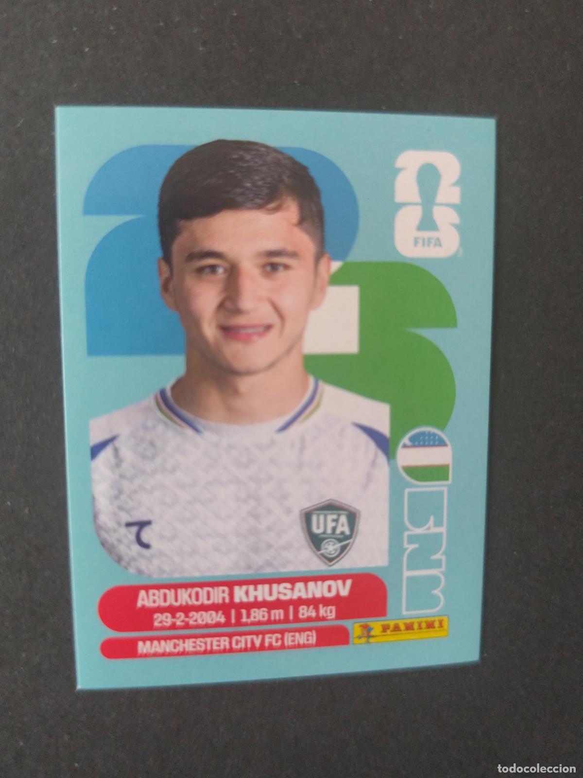 Cromos de F&uacute;tbol: UZB9 ABDUKODIR KHUSANOV 9 UZBEKIST&Aacute;N MUNDIAL FIFA WORLD CUP 2026 STICKER PANINI SIN PEGAR