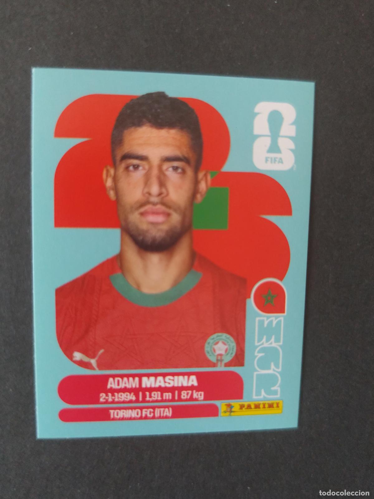 Cromos de Futebol: MAR9 ADAM MASINA 9 MARRUECOS MUNDIAL FIFA WORLD CUP 2026 STICKER PANINI SIN PEGAR