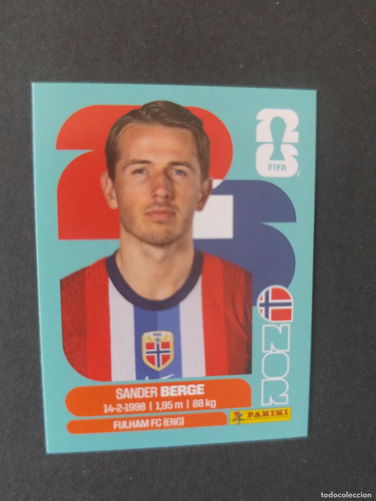 Cromos de F&uacute;tbol: NOR11 SANDER BERGE 11 NORUEGA MUNDIAL FIFA WORLD CUP 2026 STICKER PANINI SIN PEGAR