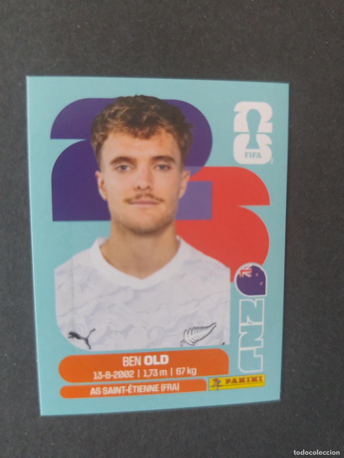 Cromos de F&uacute;tbol: NZL16 BEN OLD 16 NUEVA ZELANDA MUNDIAL FIFA WORLD CUP 2026 STICKER PANINI SIN PEGAR