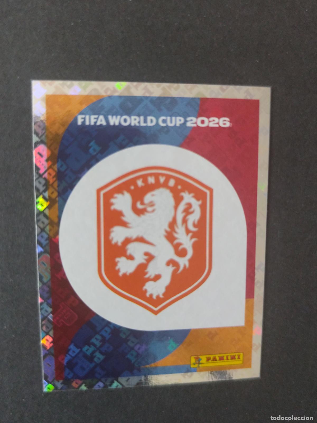 Cromos de F&uacute;tbol: NED1 EMBLEM ESCUDO 1 PA&Iacute;SES BAJOS HOLANDA MUNDIAL FIFA WORLD CUP 2026 STICKER PANINI SIN PEGAR