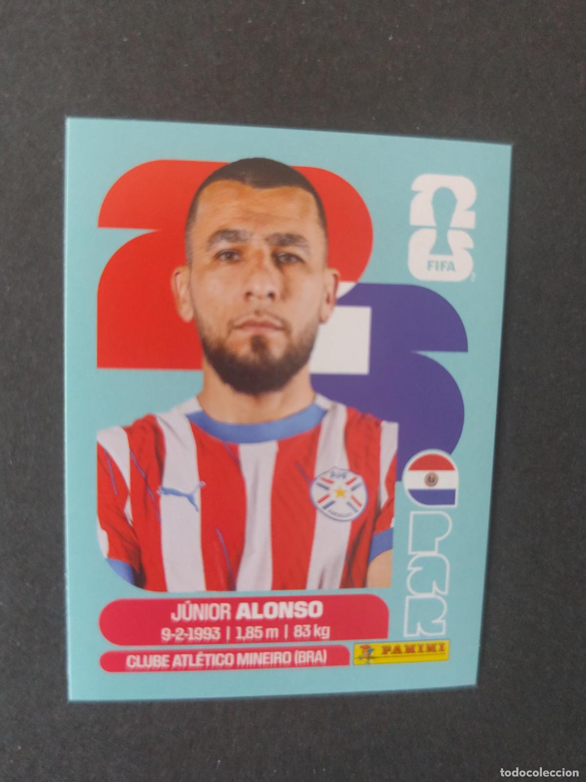Football Stickers: PAR8 JUNIOR ALONSO 8 PARAGUAY MUNDIAL FIFA WORLD CUP 2026 STICKER PANINI SIN PEGAR